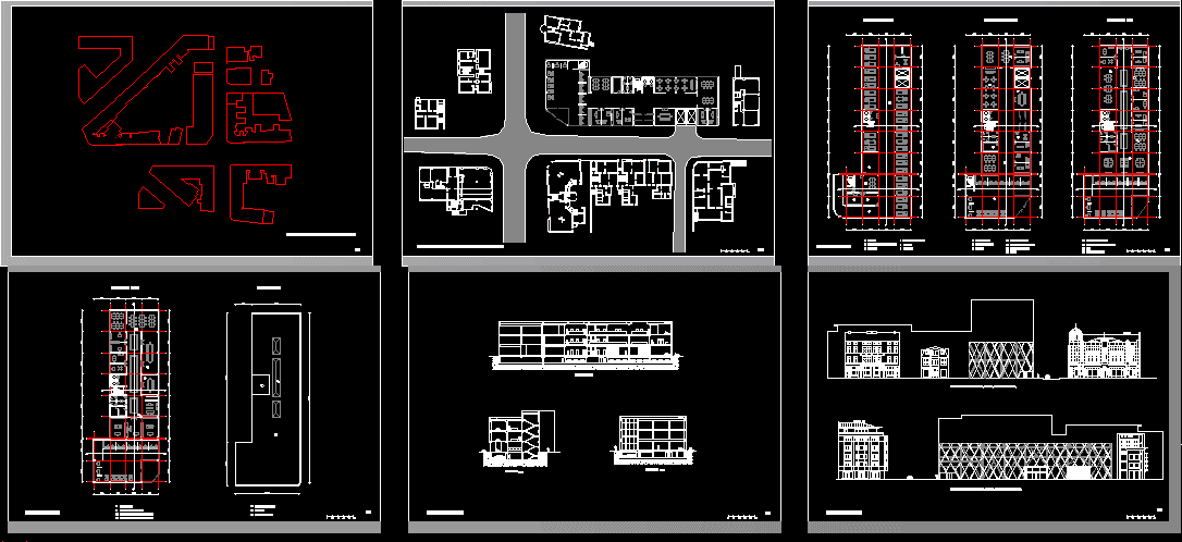 Жилые дома dwg