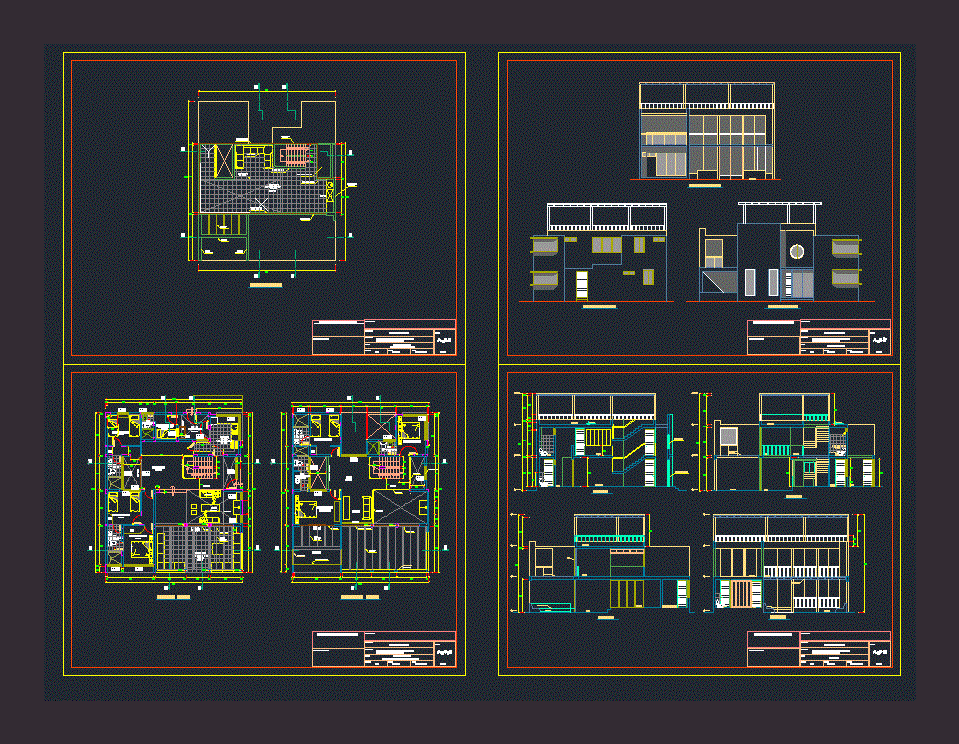 План дома в autocad часть 6