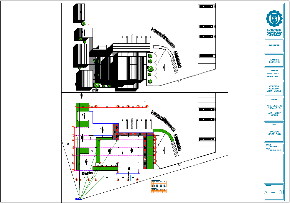 Автовокзал проект чертежи