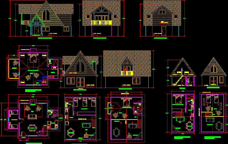 Autocad проект дома