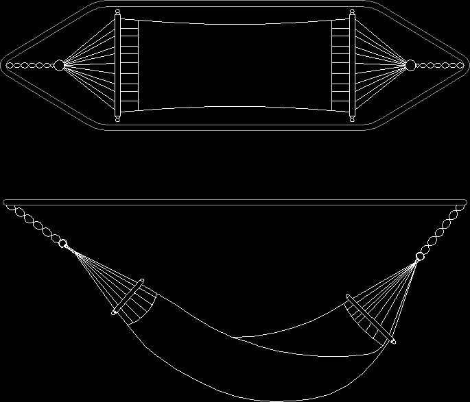 Гамак чертеж автокад
