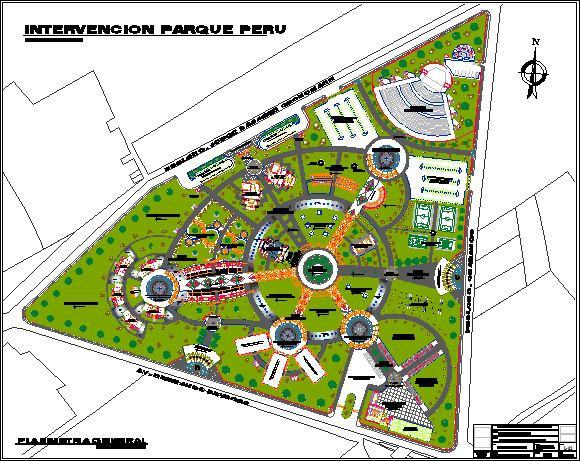 Схема парка аттракционов