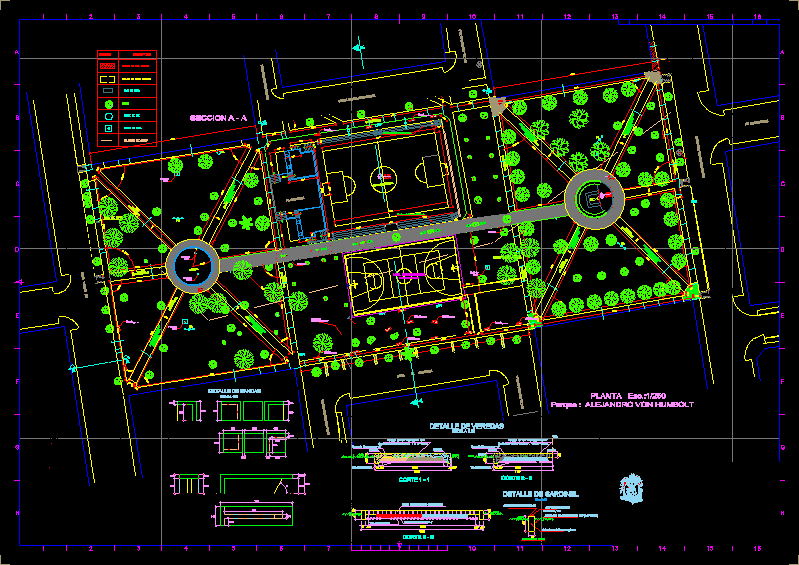 Генеральный план в автокаде