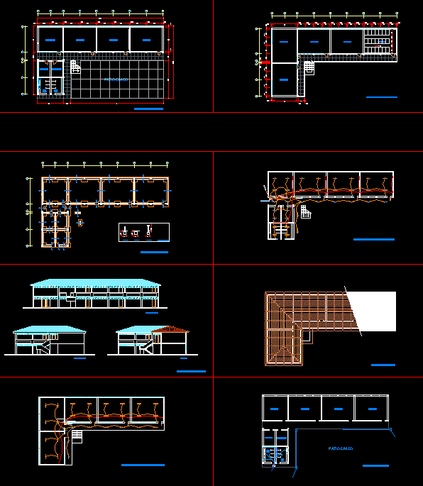 План школы автокад