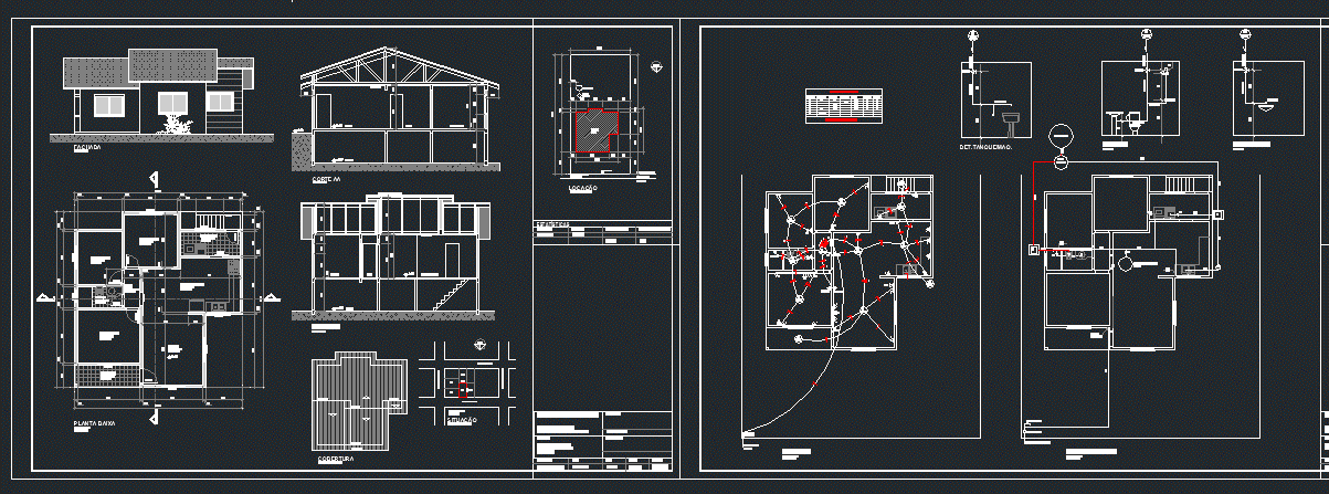 План дома dwg