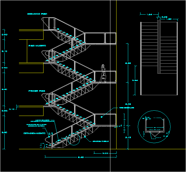 Лестницы чертежи dwg