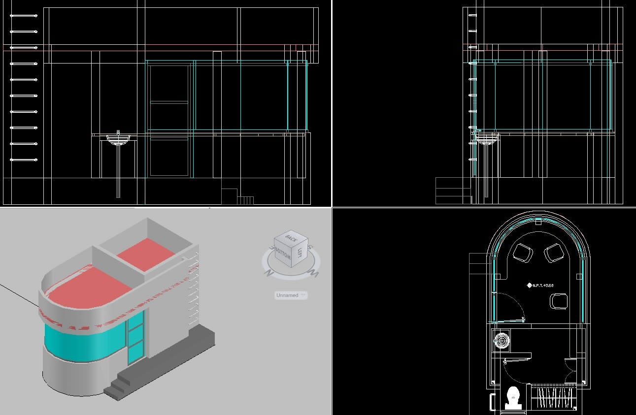 Диван 3d dwg Автокад